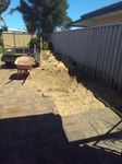 Heap of shovelling before putting down pavers