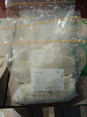 Blitzed ready to go cauliflower rice for freezer storage